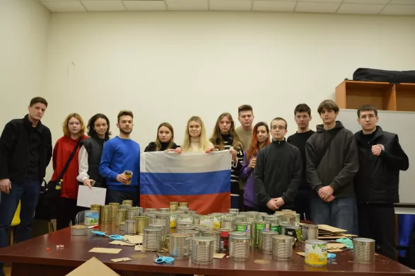 Events dedicated to Defender of the Fatherland Day at Plekhanov Russian University of Economics, February 21, 2025 / Photo: group «REUPATRIOT | STUDENT PATRIOTIC CLUB»