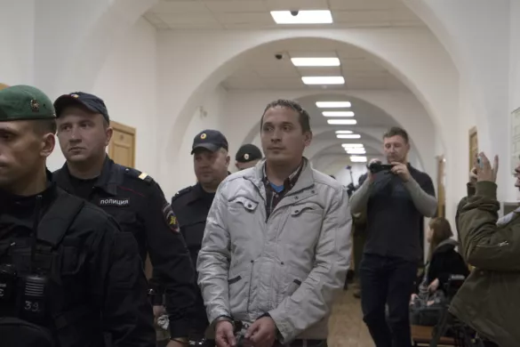 Александр Мыльников в Басманном суде / Фото: Светлана Виданова, «Новая газета»