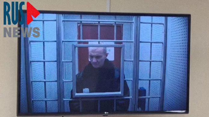 Алексей Москалев по видеосвязи во время объявления решения Первого кассационного суда Саратова, 6 декабря 2023 г. / Скриншот видео RusNews