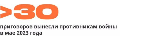Хроника политических преследований в мае 2023 года: главное | ОВД-Инфо