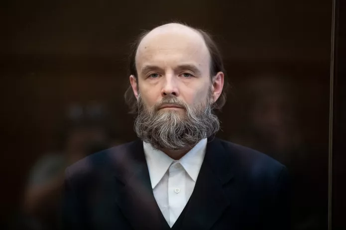 Виталий Кольцов в суде / Фото: Александра Астахова для «Медиазоны»